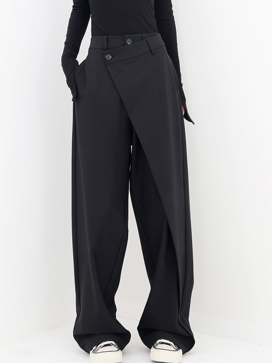 Abbie - High-Waisted Wide-Leg Trousers