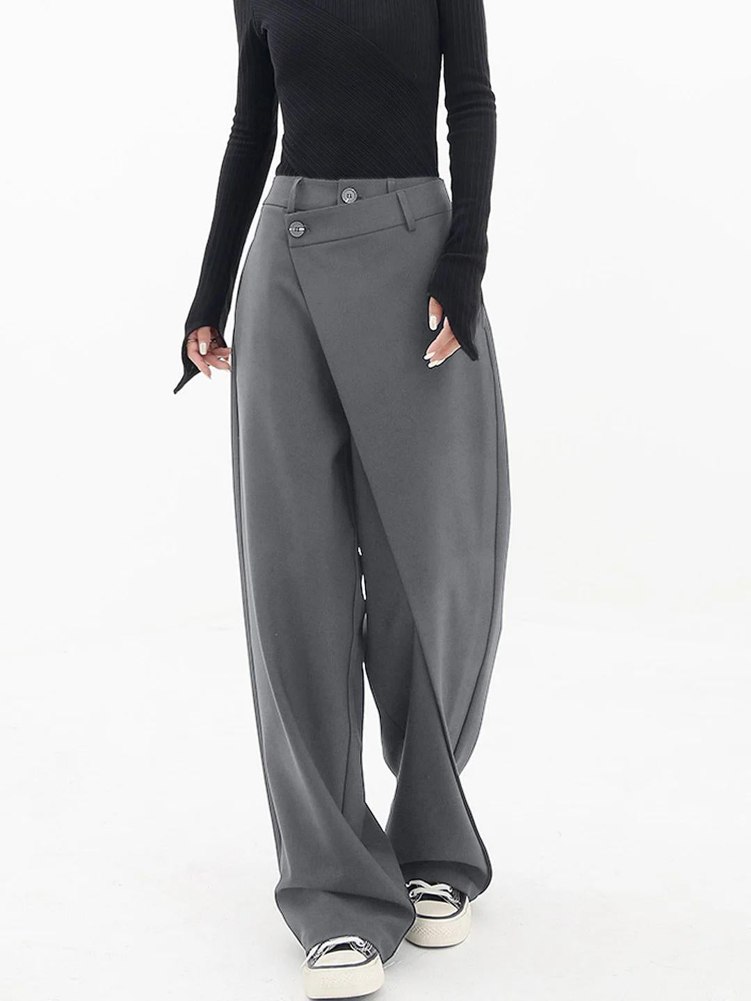 Abbie - High-Waisted Wide-Leg Trousers