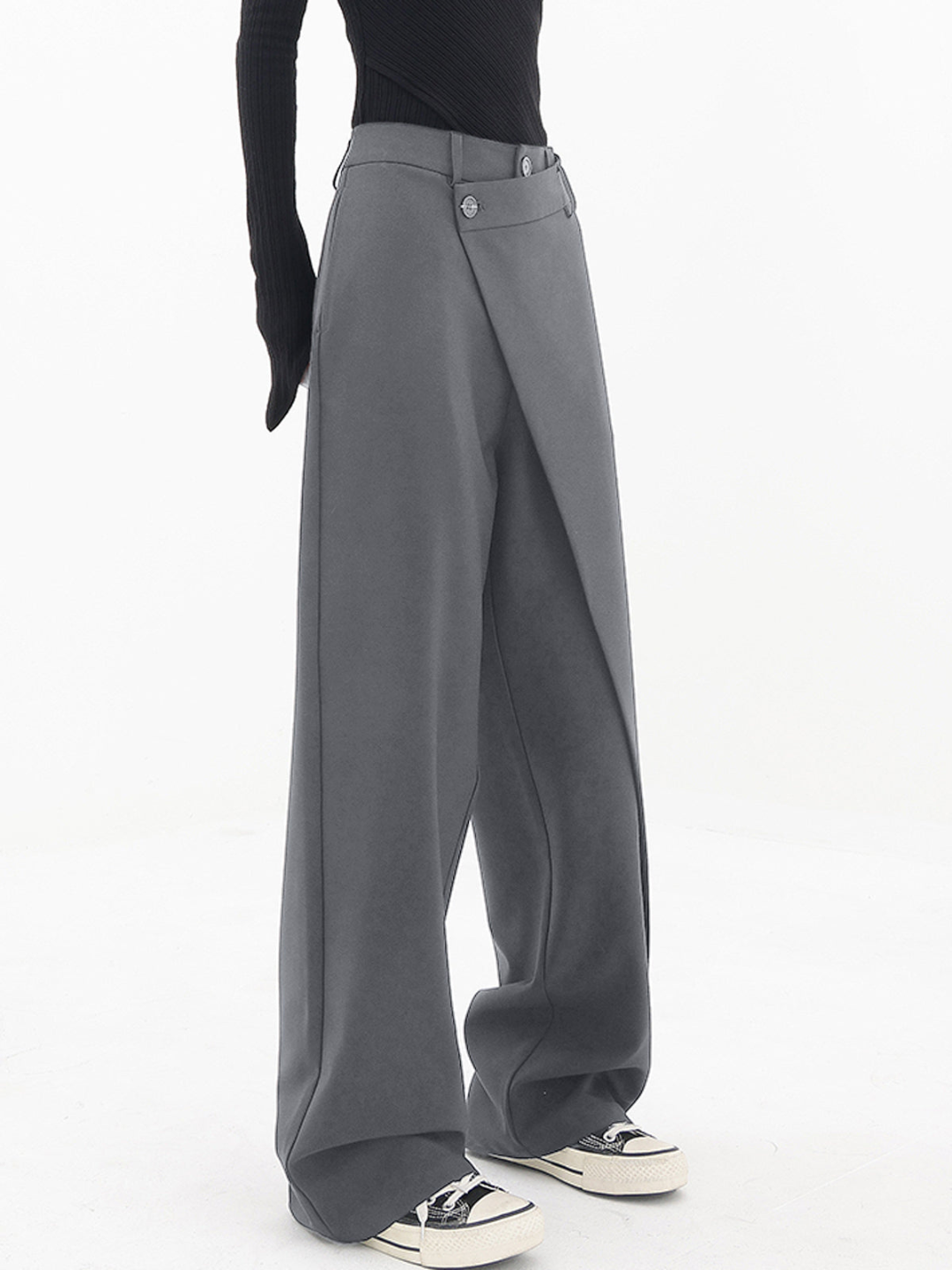 Abbie - High-Waisted Wide-Leg Trousers